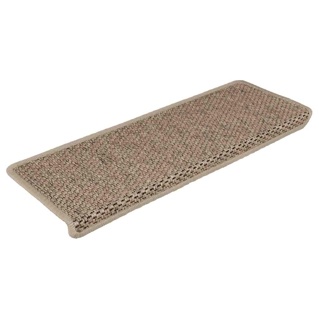 Trapmatten zelfklevend 30 st sisal-look 65x21x4 cm zandkleurig is nu te koop bij PeponiXL, paradijselijk wonen!