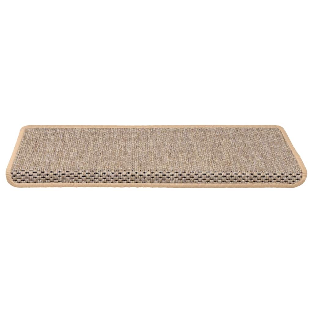 Trapmatten zelfklevend 30 st sisal-look 65x21x4 cm lichtbeige is nu te koop bij PeponiXL, paradijselijk wonen!