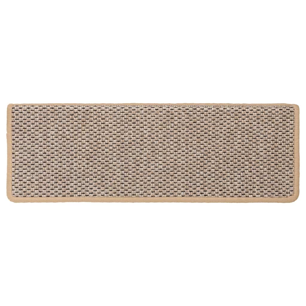 Trapmatten zelfklevend 30 st sisal-look 65x21x4 cm lichtbeige is nu te koop bij PeponiXL, paradijselijk wonen!