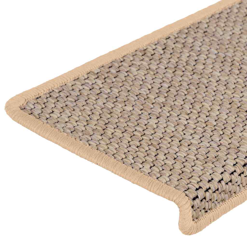 Trapmatten zelfklevend 30 st sisal-look 65x21x4 cm lichtbeige is nu te koop bij PeponiXL, paradijselijk wonen!