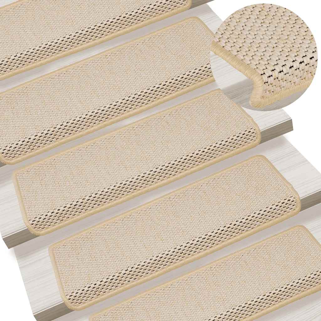 Trapmatten zelfklevend 30 st sisal-look 65x21x4 cm Berber is nu te koop bij PeponiXL, paradijselijk wonen!