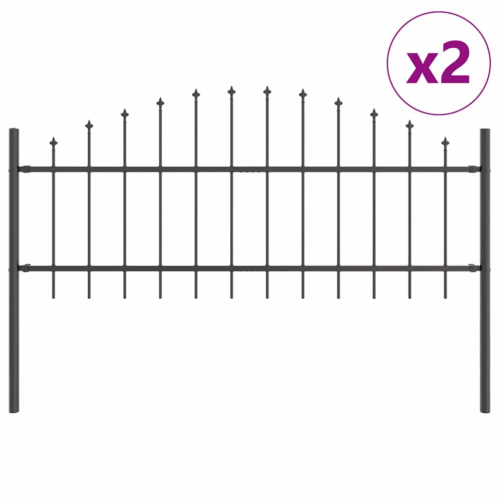Tuinhek Woerden 2 pcs Grijs is nu te koop bij PeponiXL, paradijselijk wonen!