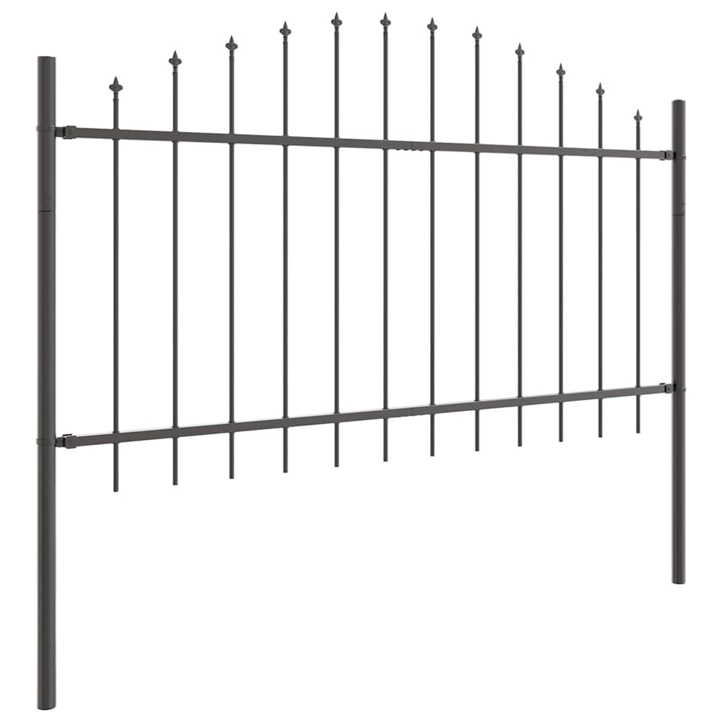 Tuinhek 2 pcs Grijs 170 x 140 cm Gepoedercoat staal is nu te koop bij PeponiXL, paradijselijk wonen!
