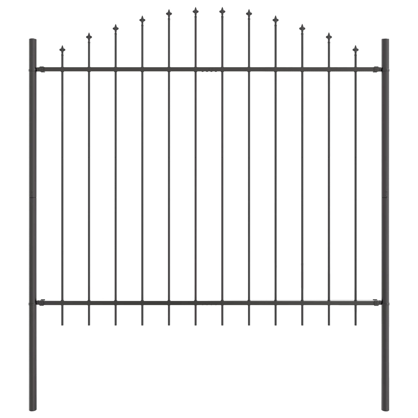 Tuinhek 7 pcs Grijs 170 x 190 cm Gepoedercoat staal is nu te koop bij PeponiXL, paradijselijk wonen!