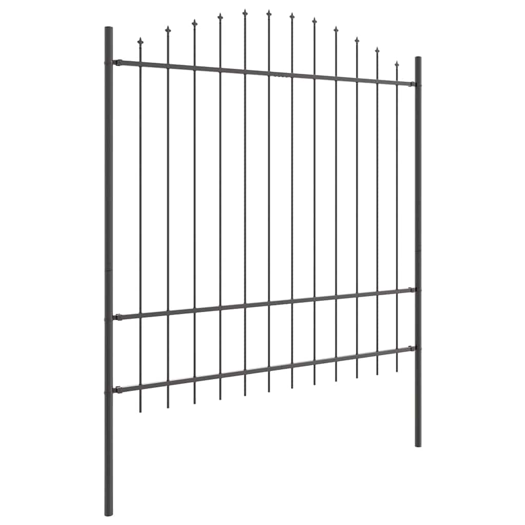 Tuinhek 7 pcs Grijs 170 x 215 cm Gepoedercoat staal is nu te koop bij PeponiXL, paradijselijk wonen!