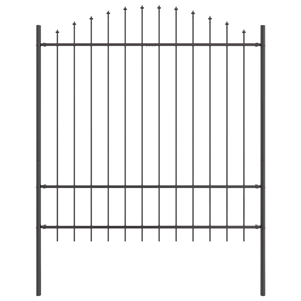 Tuinhek 8 pcs Grijs 170 x 215 cm Gepoedercoat staal is nu te koop bij PeponiXL, paradijselijk wonen!