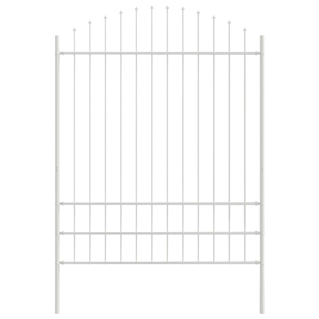 Tuinhek 2 pcs Wit 170 x 225 cm Gepoedercoat staal is nu te koop bij PeponiXL, paradijselijk wonen!