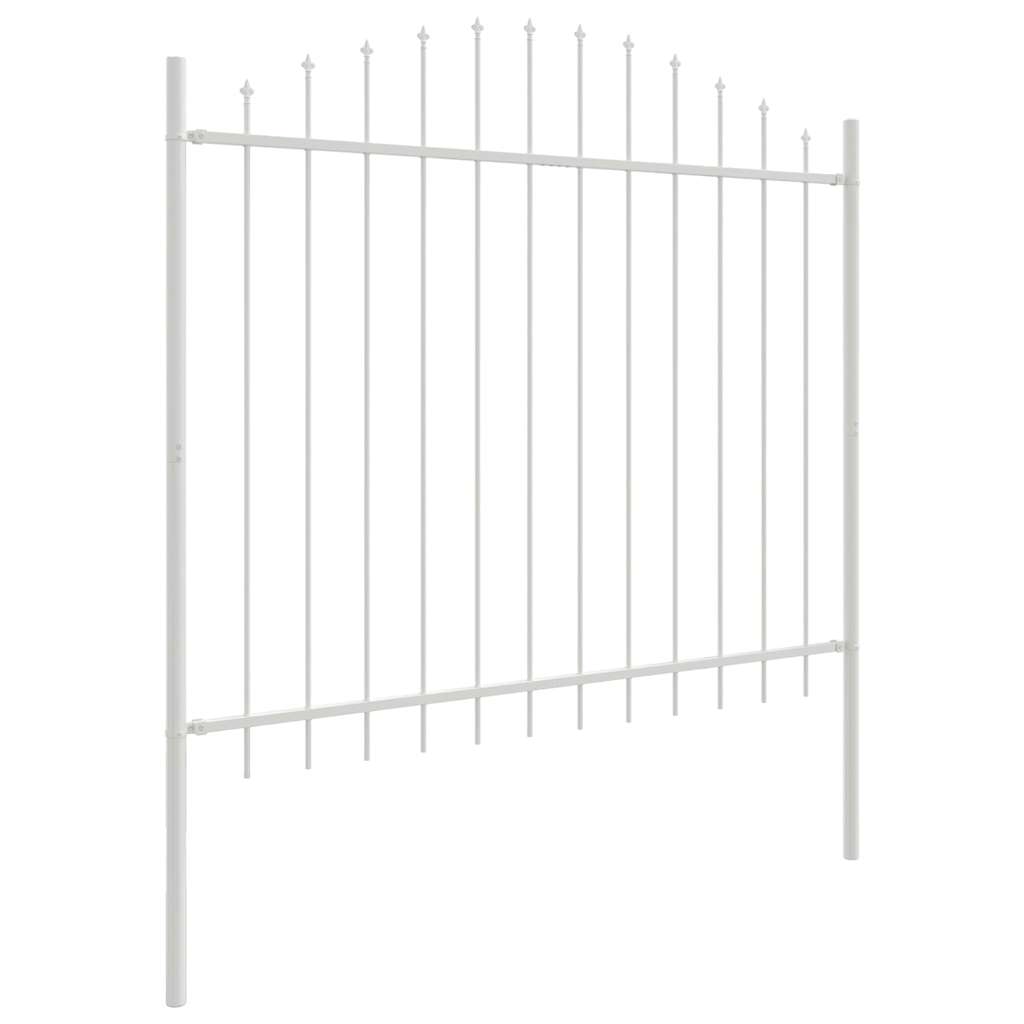Tuinhek 4 pcs Wit 170 x 190 cm Gepoedercoat staal is nu te koop bij PeponiXL, paradijselijk wonen!