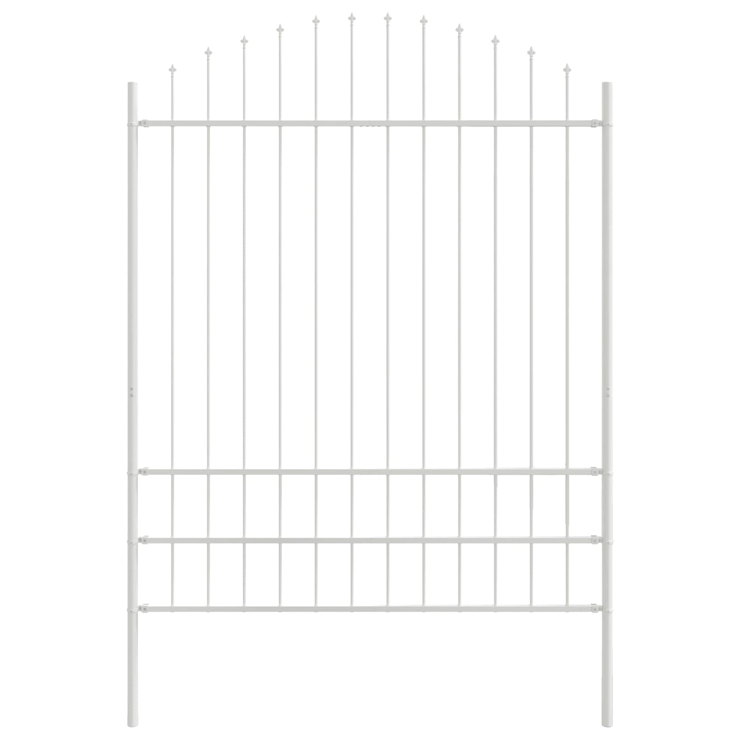 Tuinhek 6 pcs Wit 170 x 225 cm Gepoedercoat staal is nu te koop bij PeponiXL, paradijselijk wonen!
