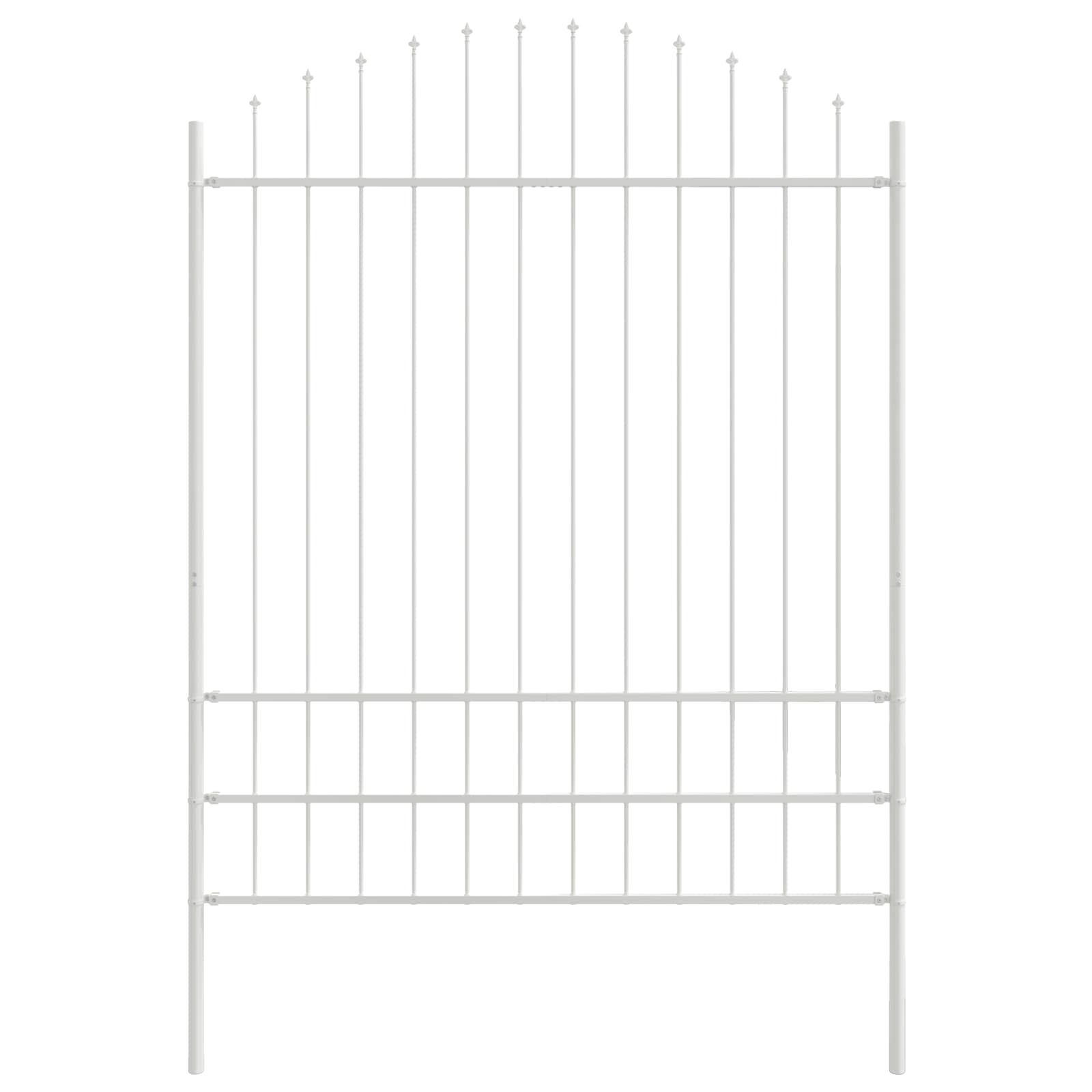 Tuinhek 6 pcs Wit 170 x 225 cm Gepoedercoat staal is nu te koop bij PeponiXL, paradijselijk wonen!