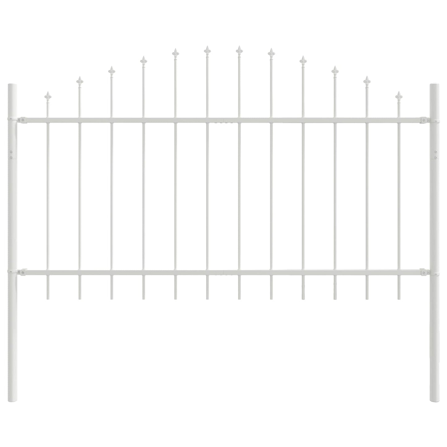 Tuinhek 7 pcs Wit 170 x 140 cm Gepoedercoat staal is nu te koop bij PeponiXL, paradijselijk wonen!