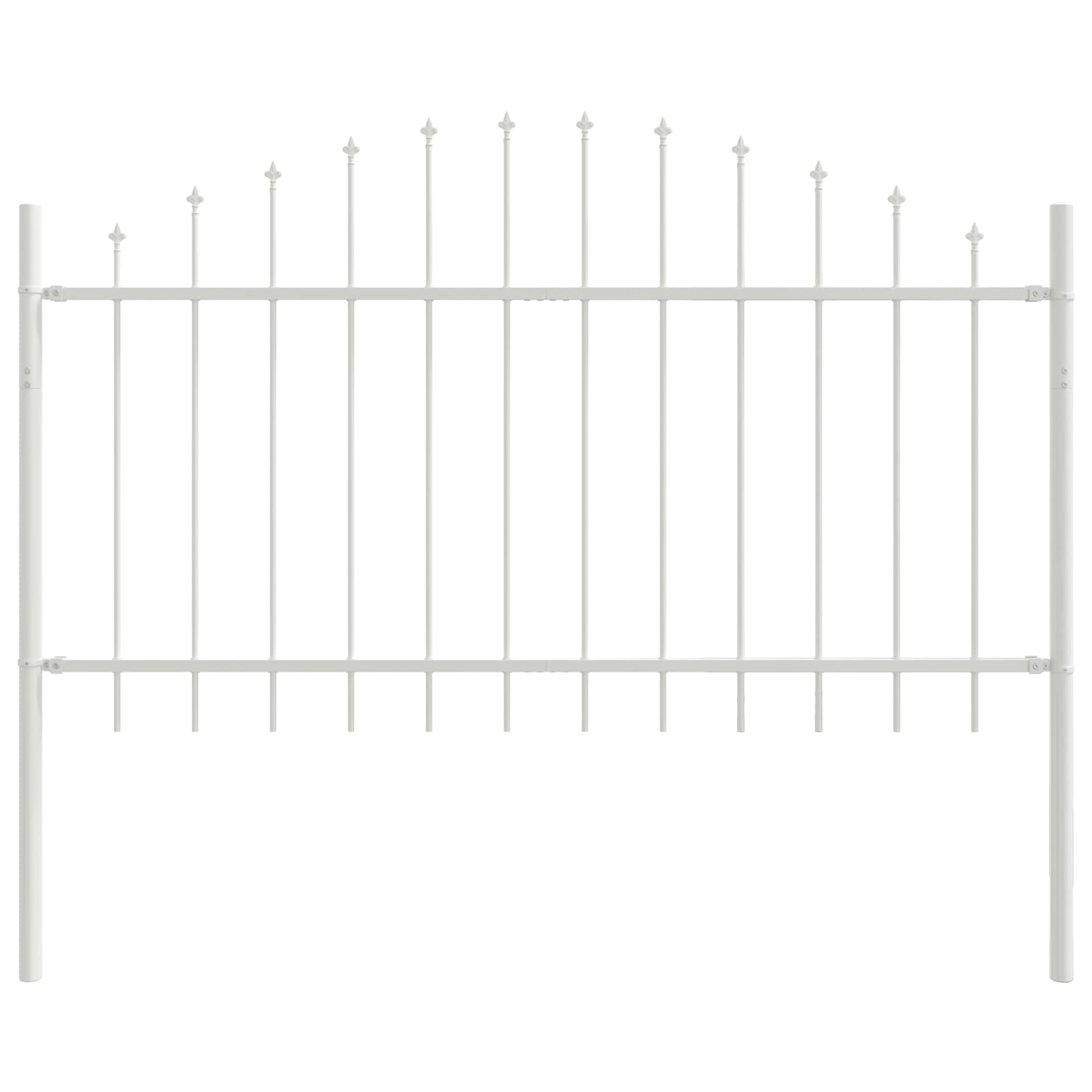 Tuinhek 7 pcs Wit 170 x 140 cm Gepoedercoat staal is nu te koop bij PeponiXL, paradijselijk wonen!