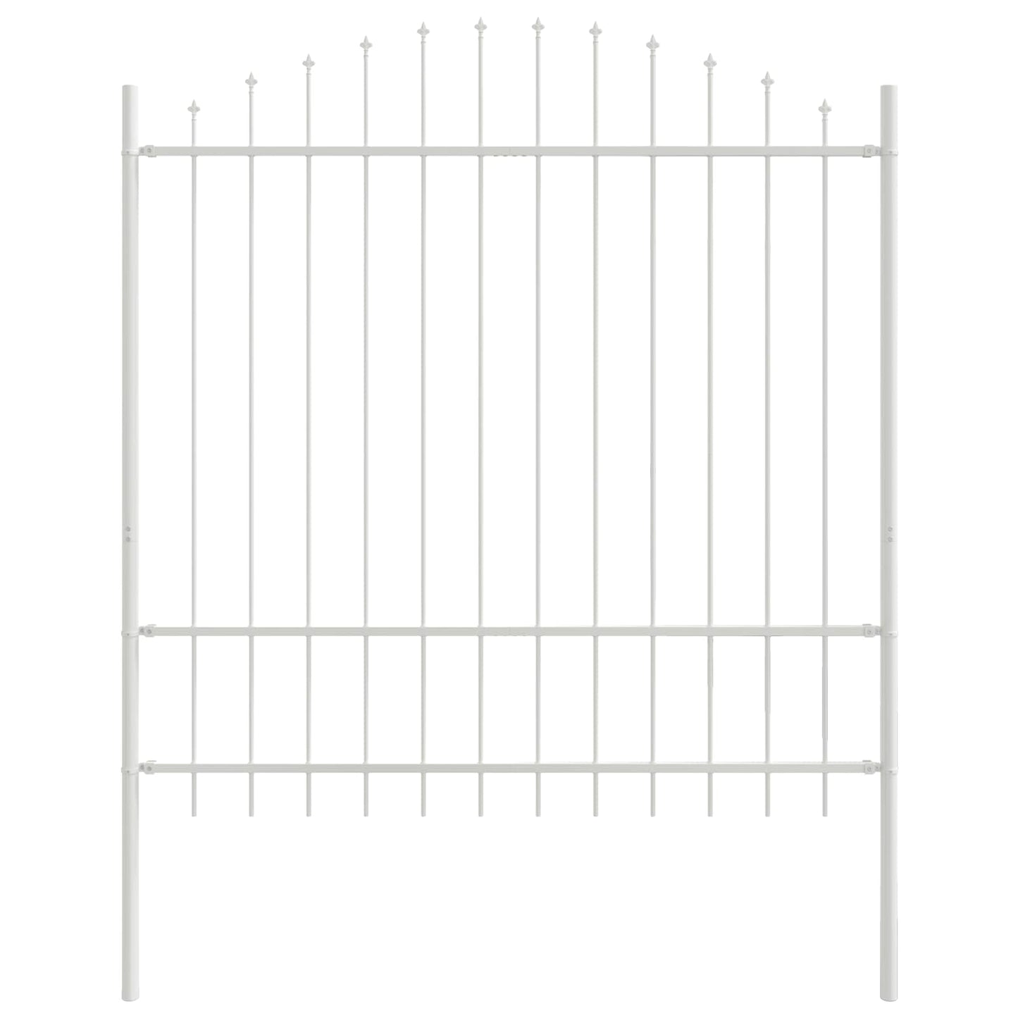 Tuinhek 7 pcs Wit 170 x 215 cm Gepoedercoat staal is nu te koop bij PeponiXL, paradijselijk wonen!