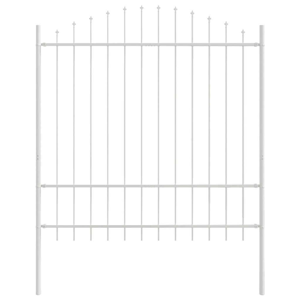 Tuinhek 8 pcs Wit 170 x 215 cm Gepoedercoat staal is nu te koop bij PeponiXL, paradijselijk wonen!