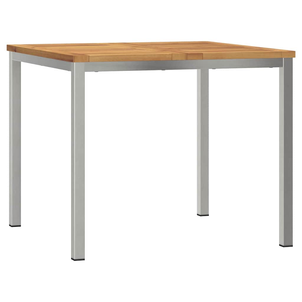 Buiten eettafelset 3 pcs Bruin Massief Acaciahout is nu te koop bij PeponiXL, paradijselijk wonen!