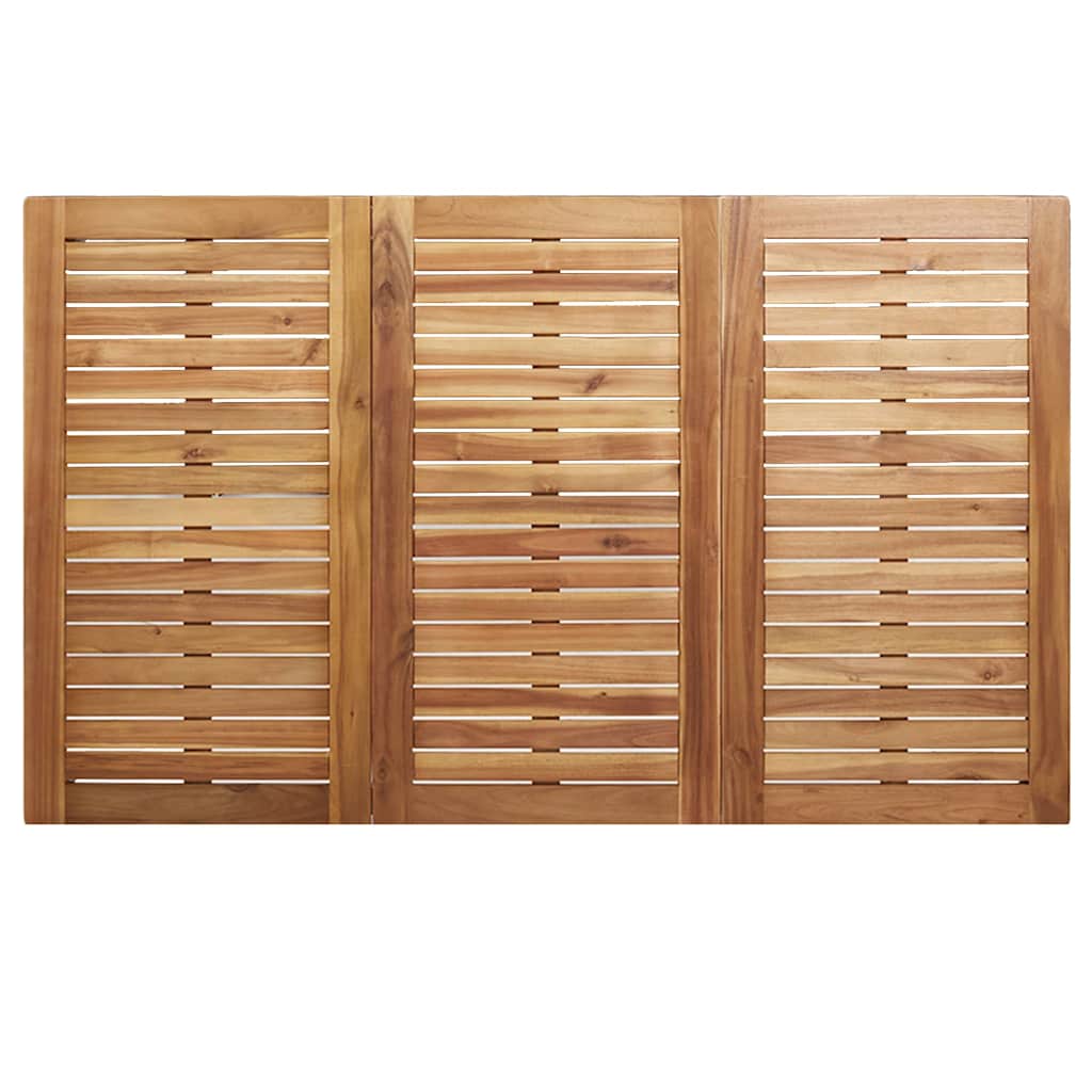 Buiten eettafelset 7 pcs Bruin Massief Acaciahout is nu te koop bij PeponiXL, paradijselijk wonen!