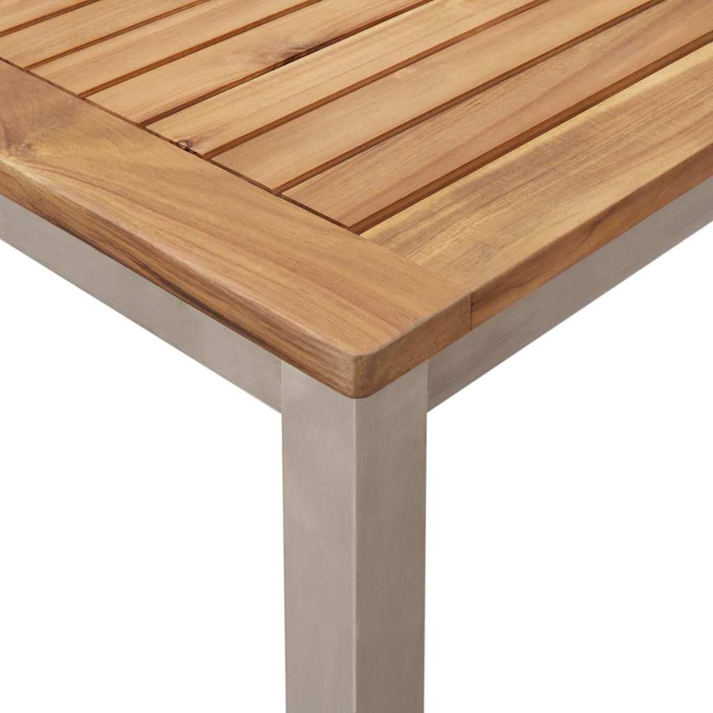Buiten eettafelset 7 pcs Bruin Massief Teakhout is nu te koop bij PeponiXL, paradijselijk wonen!