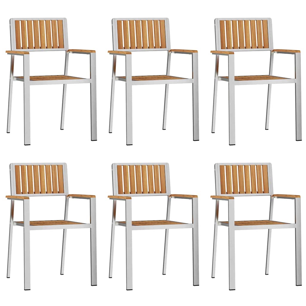 Buiten eettafelset 7 pcs Bruin Massief Teakhout is nu te koop bij PeponiXL, paradijselijk wonen!