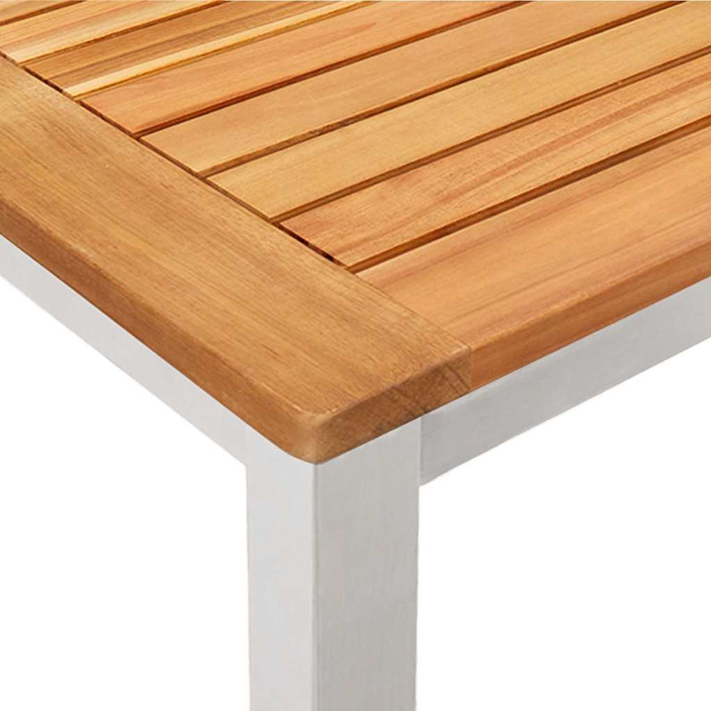 Tuin eettafelset 5 pcs Bruin Massief Acaciahout is nu te koop bij PeponiXL, paradijselijk wonen!