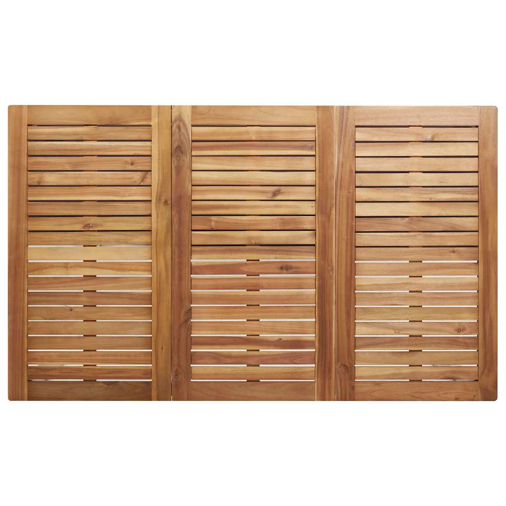 Tuin eettafelset 7 pcs Bruin Massief Acaciahout is nu te koop bij PeponiXL, paradijselijk wonen!