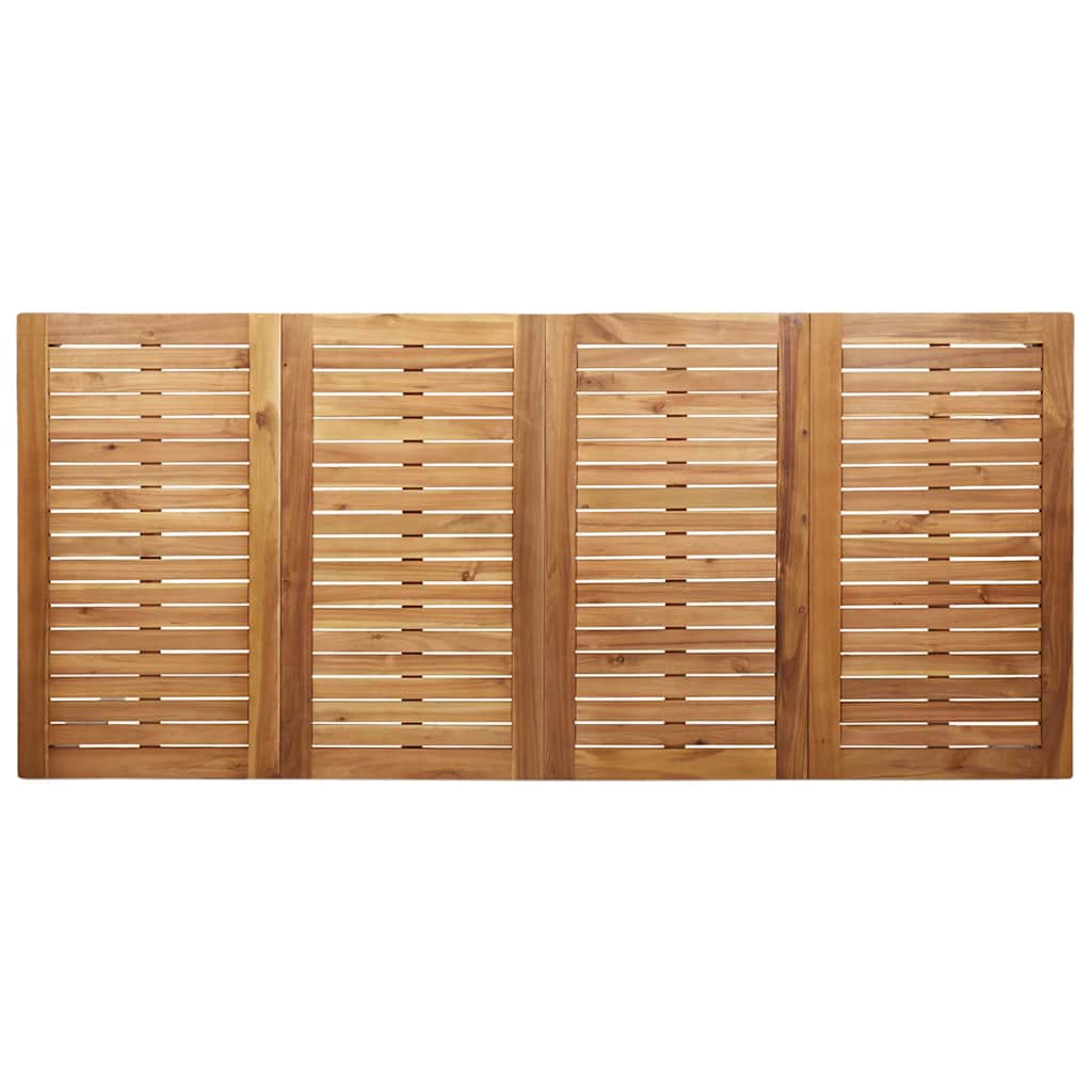 Tuin eettafelset 9 pcs Bruin Massief Acaciahout is nu te koop bij PeponiXL, paradijselijk wonen!