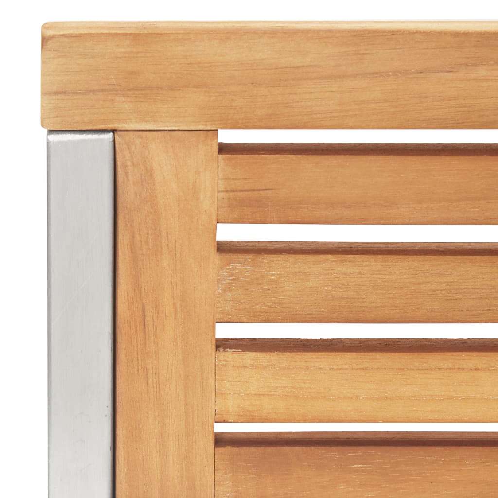 Tuin eettafelset 5 pcs Bruin Massief Teakhout is nu te koop bij PeponiXL, paradijselijk wonen!