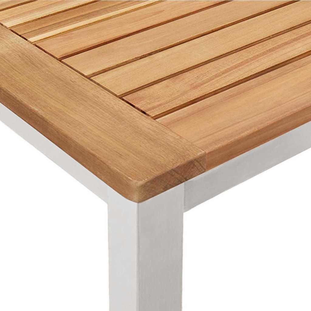Tuin eettafelset 5 pcs Bruin Massief Teakhout is nu te koop bij PeponiXL, paradijselijk wonen!
