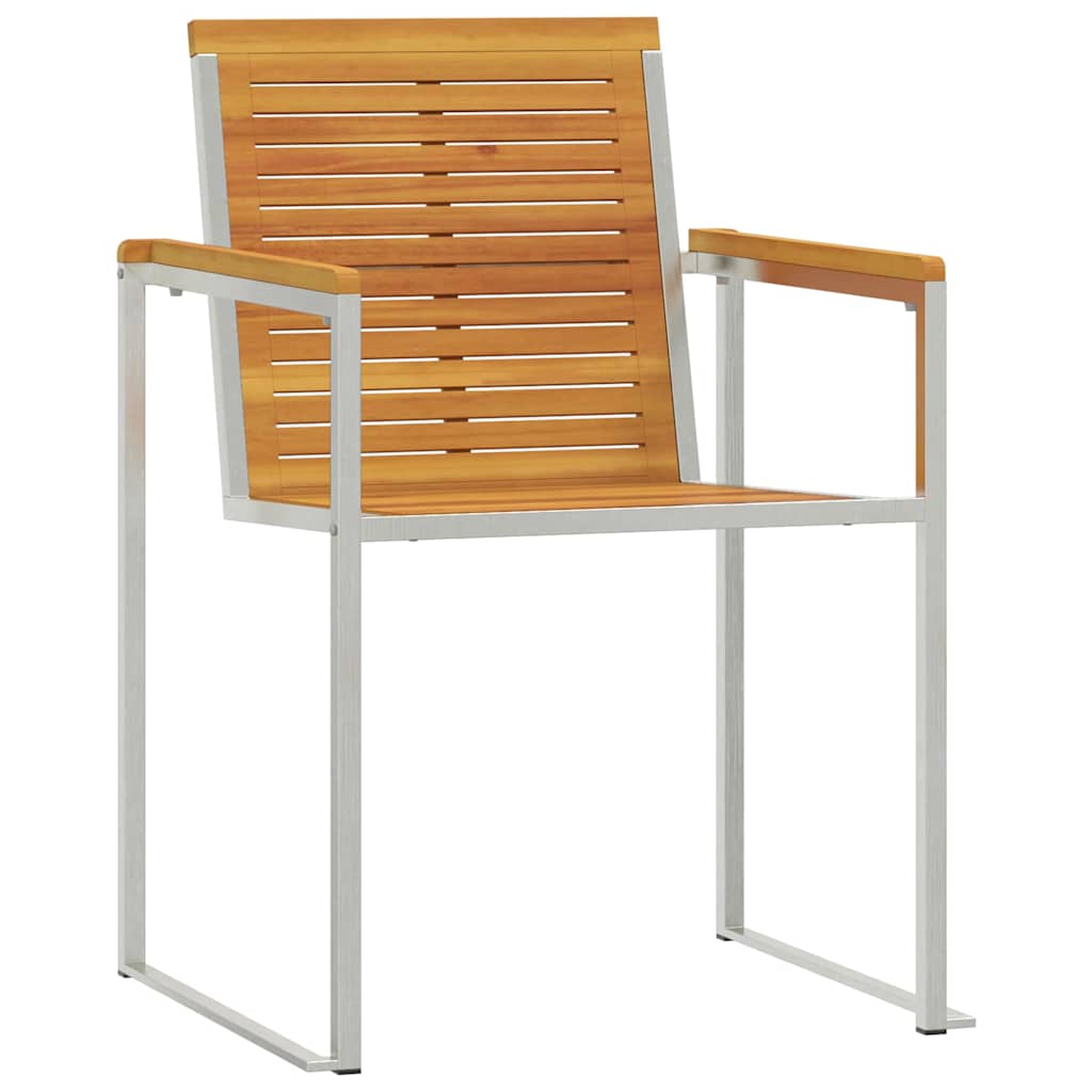 Ligstoel 3 pcs Bruin Massief Acaciahout is nu te koop bij PeponiXL, paradijselijk wonen!