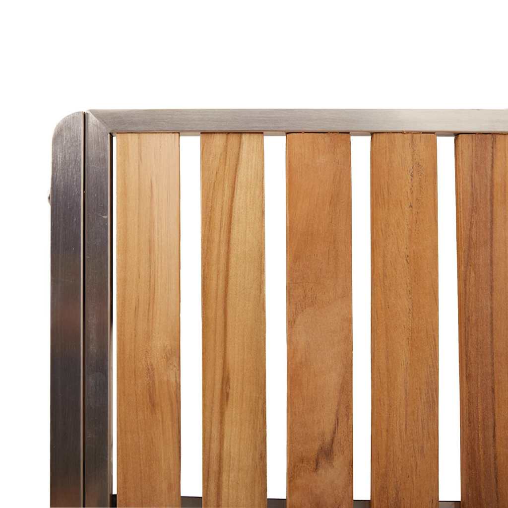 Tuinstoel 8 pcs Bruin 56 x 54,5 x 87 cm Massief Teakhout is nu te koop bij PeponiXL, paradijselijk wonen!