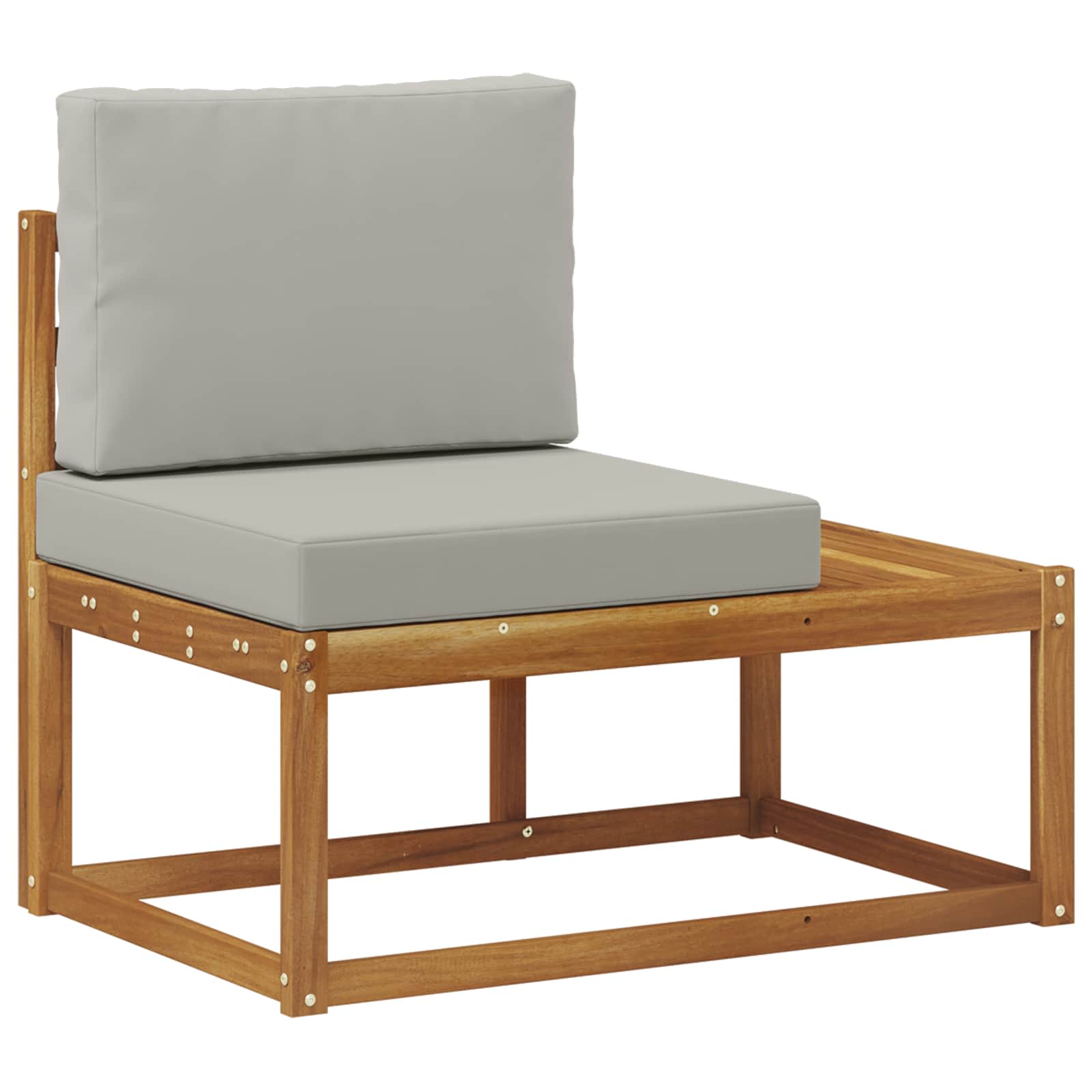 Buiten bankenset met kussen 7 Stuk Natuurlijk en Lichtgrijs is nu te koop bij PeponiXL, paradijselijk wonen!