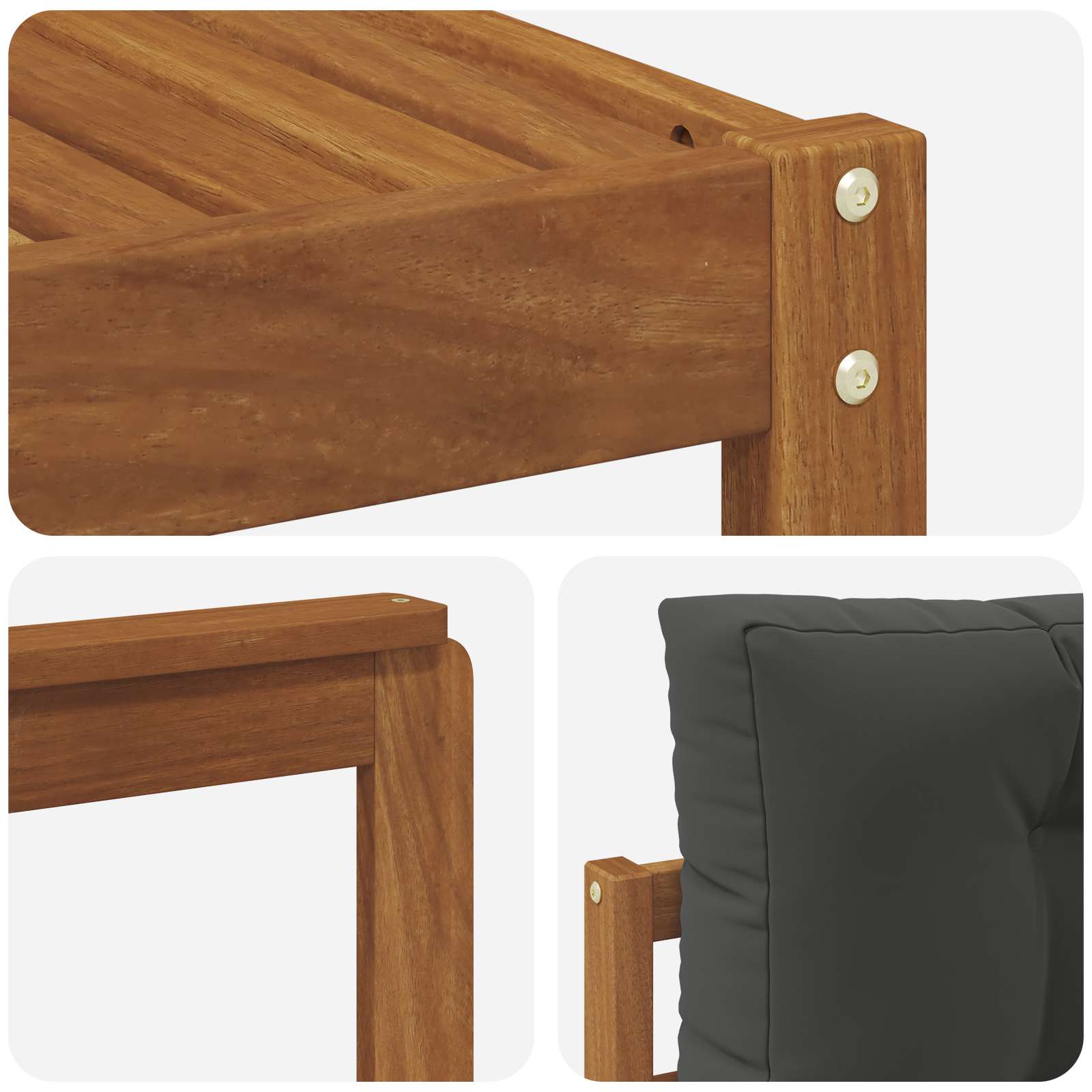 Buiten bankenset met kussen 9 pcs Natuurlijk en Antraciet is nu te koop bij PeponiXL, paradijselijk wonen!