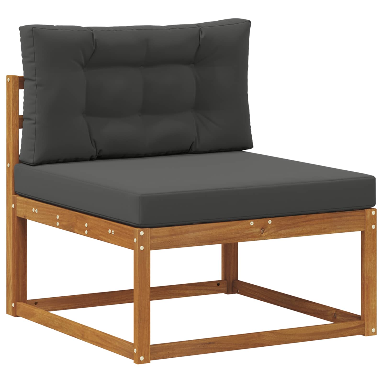 Buiten bankenset met kussen 9 pcs Natuurlijk en Antraciet is nu te koop bij PeponiXL, paradijselijk wonen!