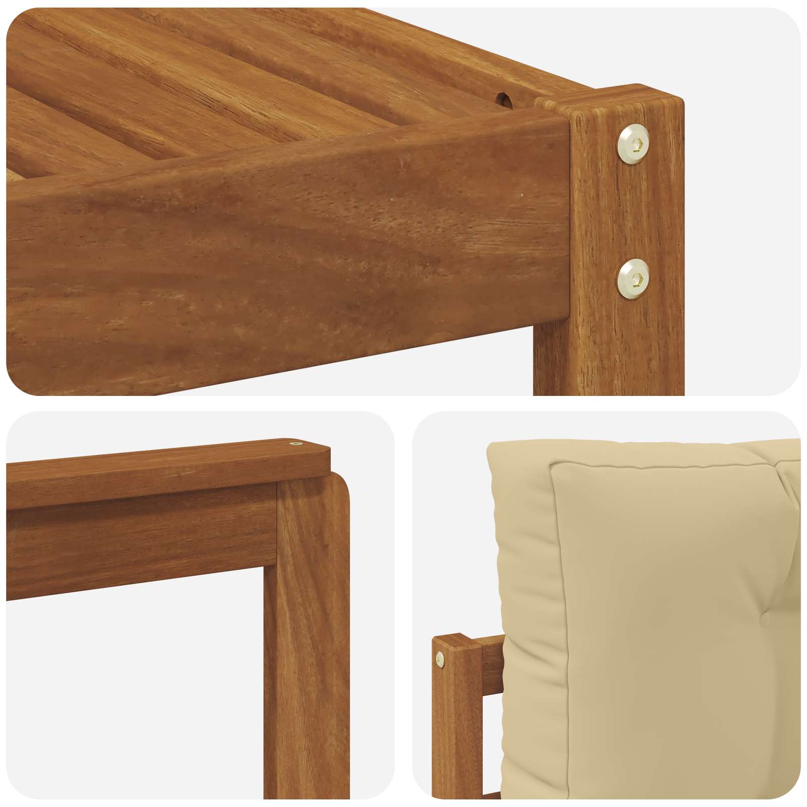 Buiten bankenset met kussen 9 pcs Natuurlijk en Beige is nu te koop bij PeponiXL, paradijselijk wonen!