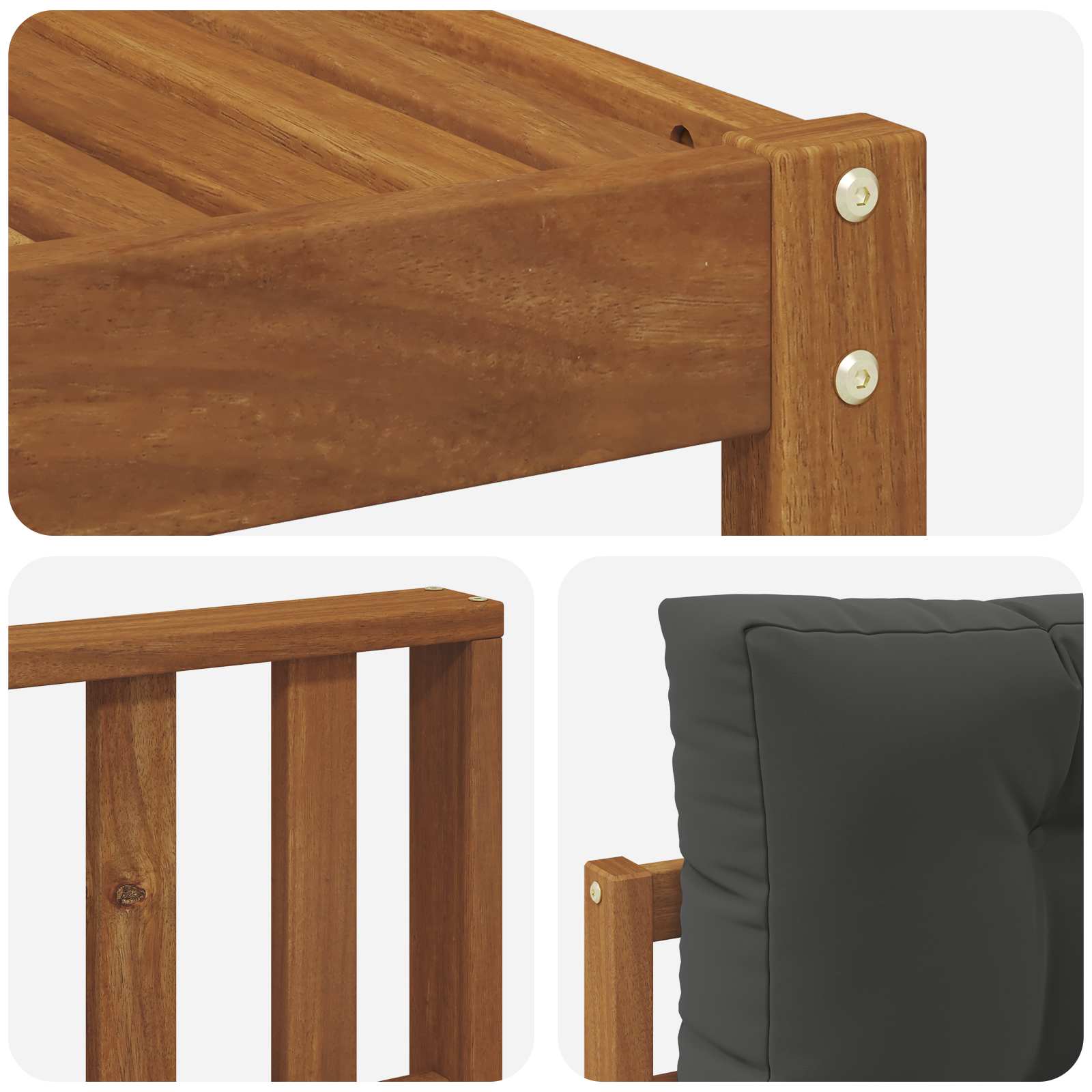 Buiten bankenset met kussen 9 pcs Natuurlijk en Antraciet is nu te koop bij PeponiXL, paradijselijk wonen!