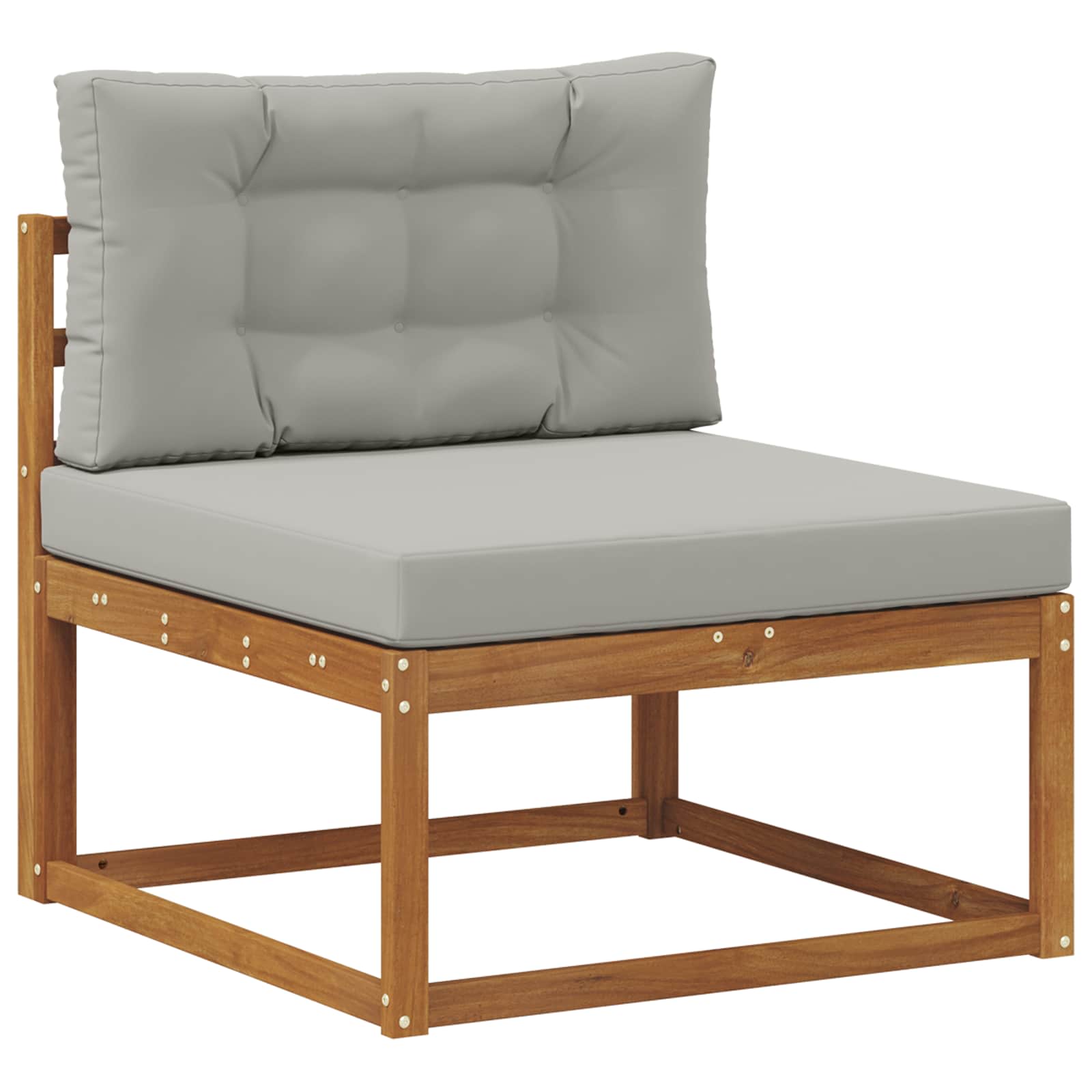 Buiten bankenset met kussen 9 pcs Naturel en lichtgrijs is nu te koop bij PeponiXL, paradijselijk wonen!