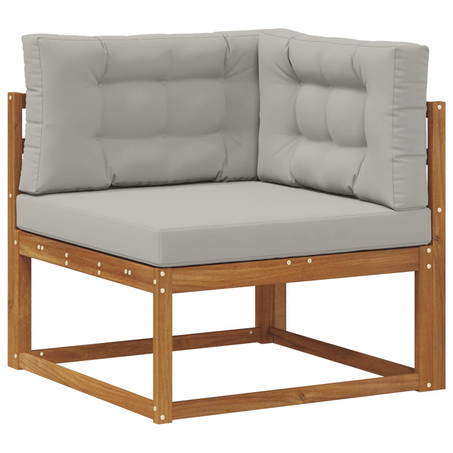 Buiten bankenset met kussen 9 pcs Naturel en lichtgrijs is nu te koop bij PeponiXL, paradijselijk wonen!