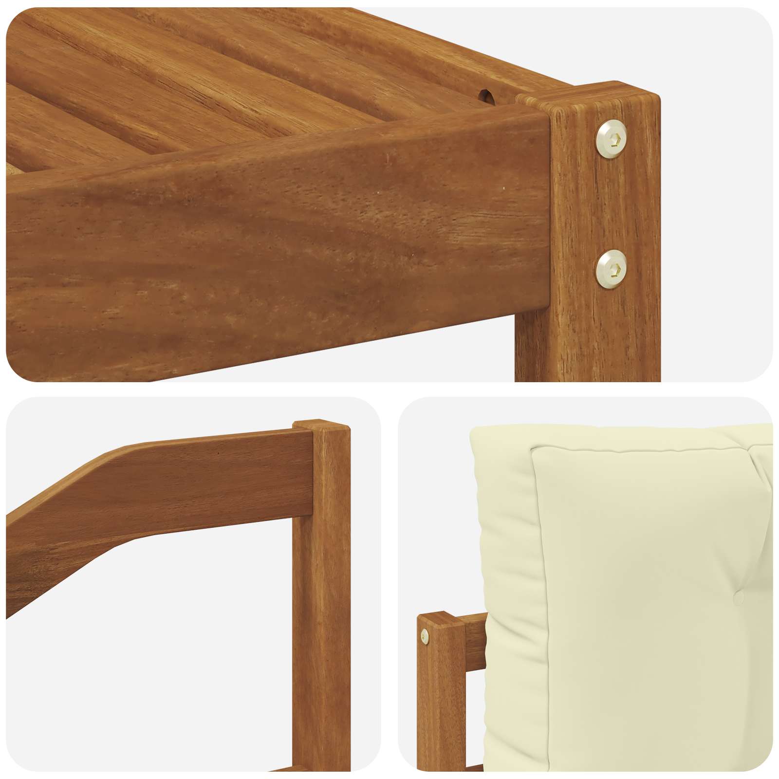 Buiten bankenset met kussen 9 pcs Natuurlijk en Crème is nu te koop bij PeponiXL, paradijselijk wonen!