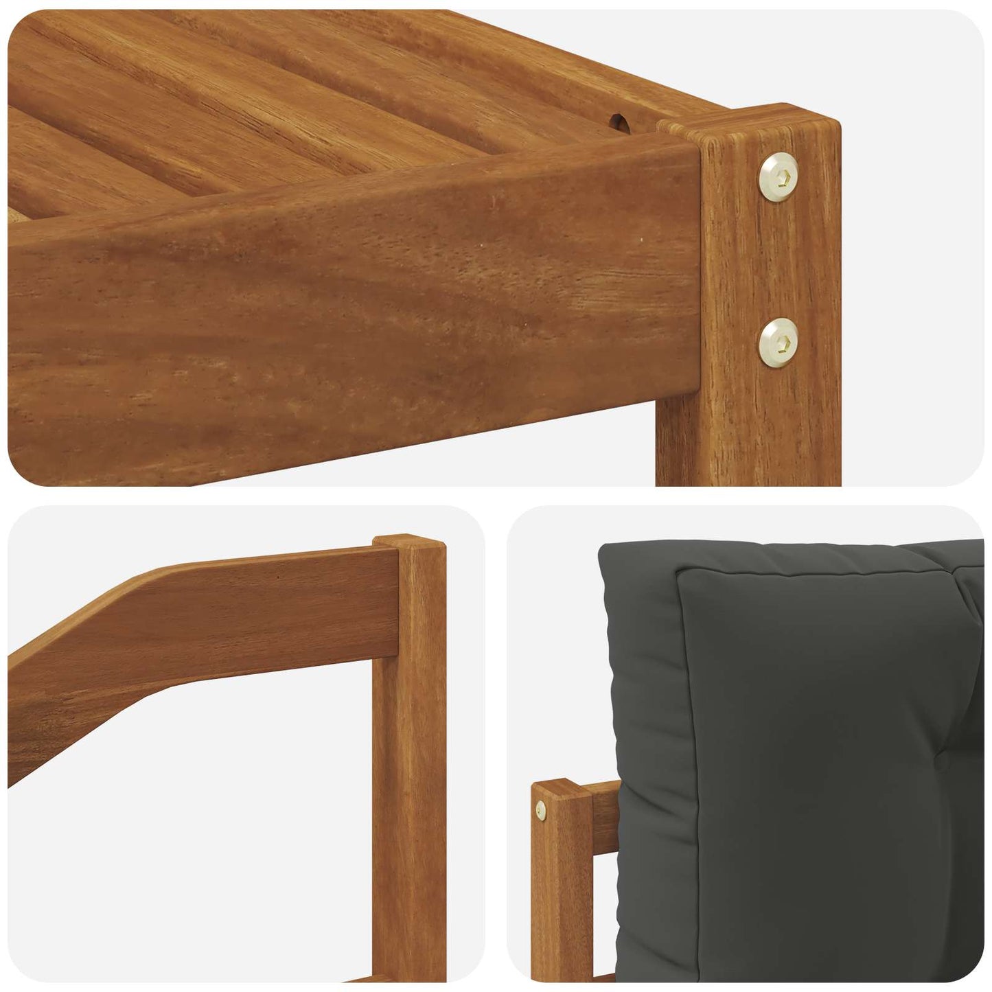 Buiten bankenset met kussen 9 pcs Natuurlijk en Antraciet is nu te koop bij PeponiXL, paradijselijk wonen!