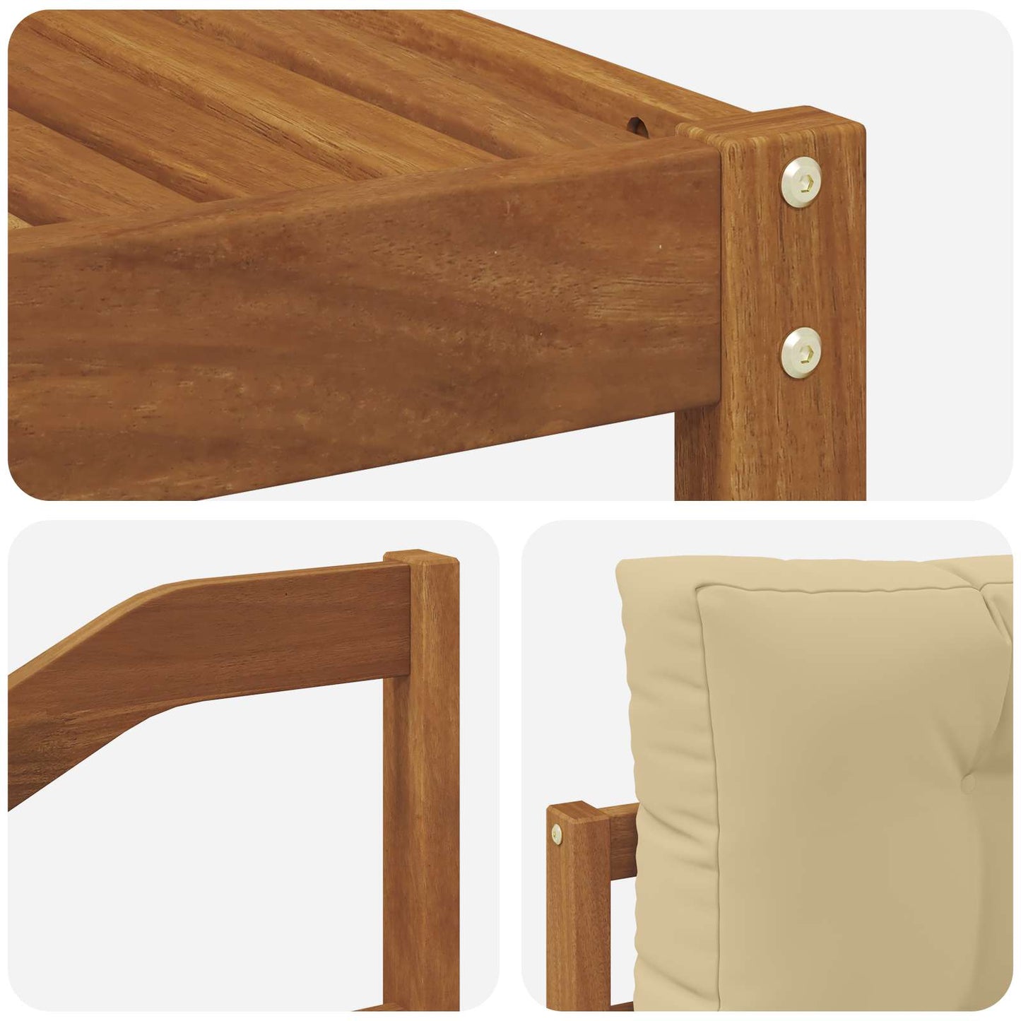 Buiten bankenset met kussen 9 pcs Natuurlijk en Beige is nu te koop bij PeponiXL, paradijselijk wonen!