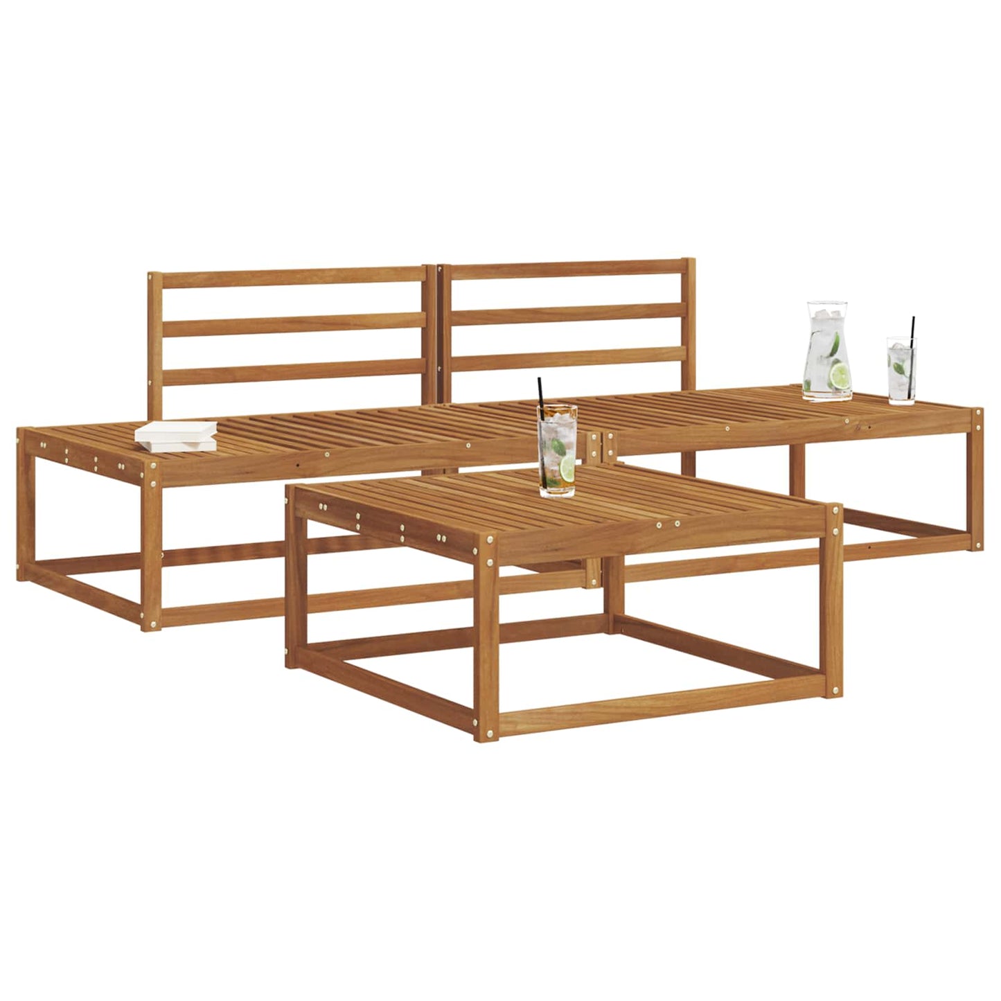 Buiten bankenset Naturel Massief Acaciahout is nu te koop bij PeponiXL, paradijselijk wonen!
