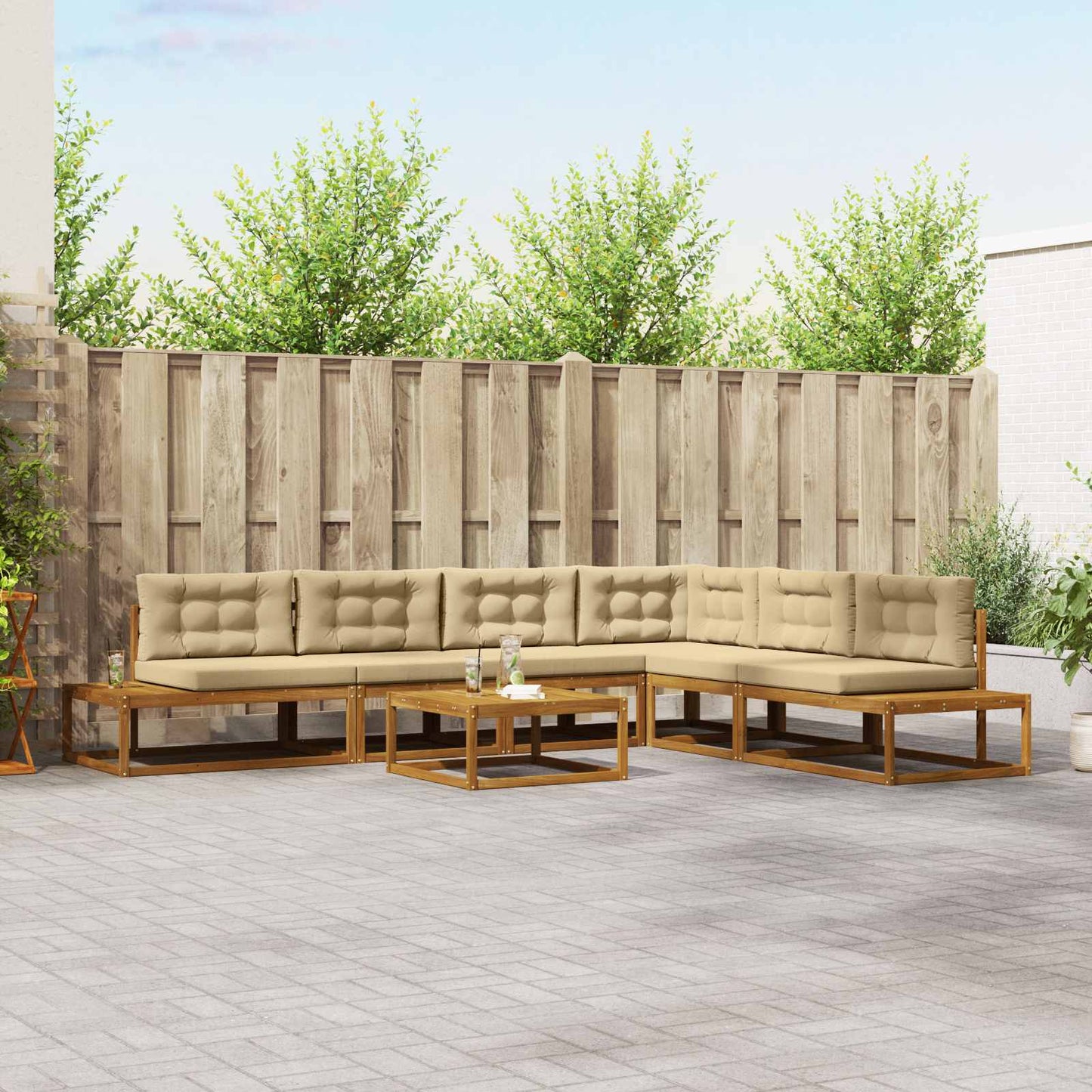 Buiten bankenset Natuurlijk en Beige is nu te koop bij PeponiXL, paradijselijk wonen!