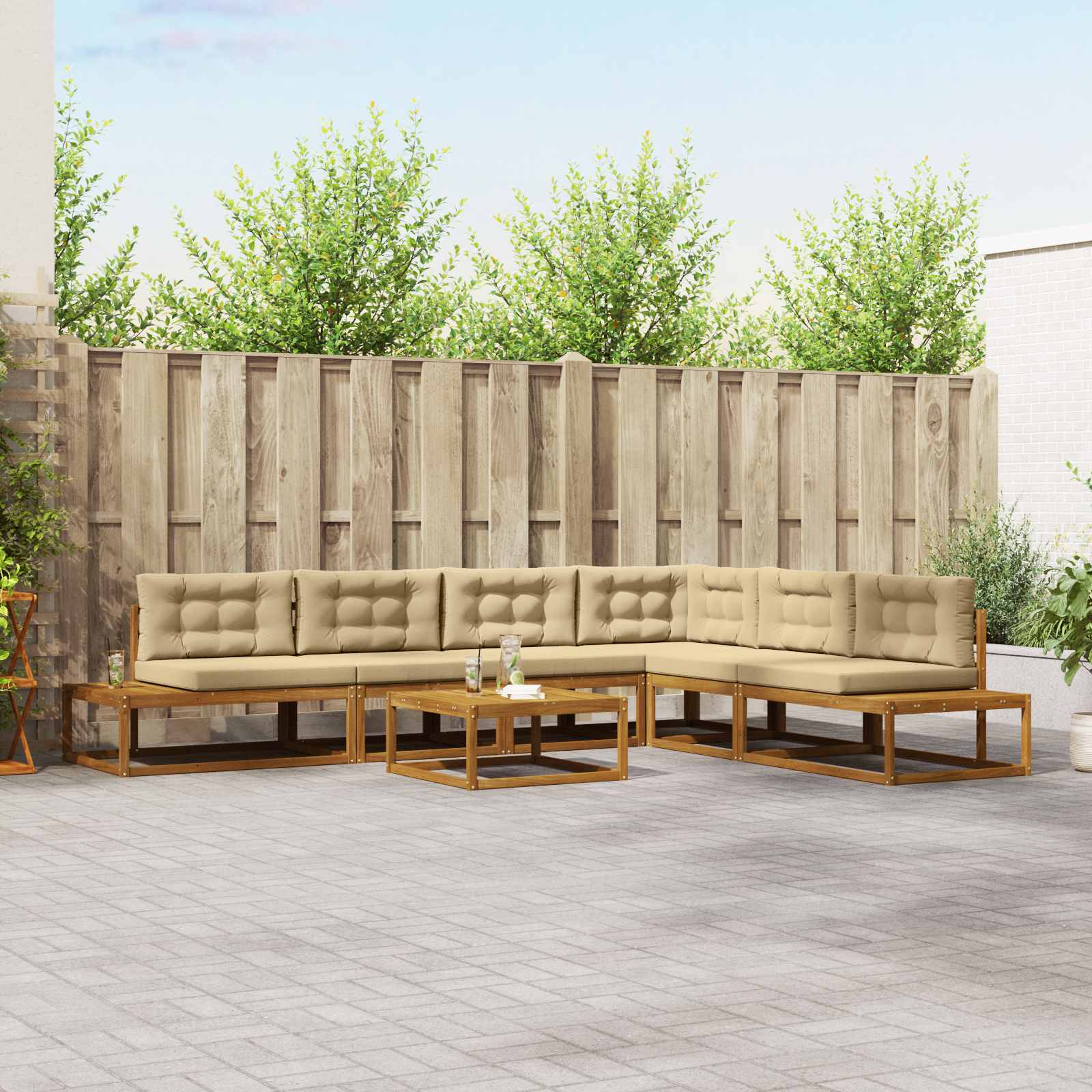 Buiten bankenset Natuurlijk en Beige is nu te koop bij PeponiXL, paradijselijk wonen!