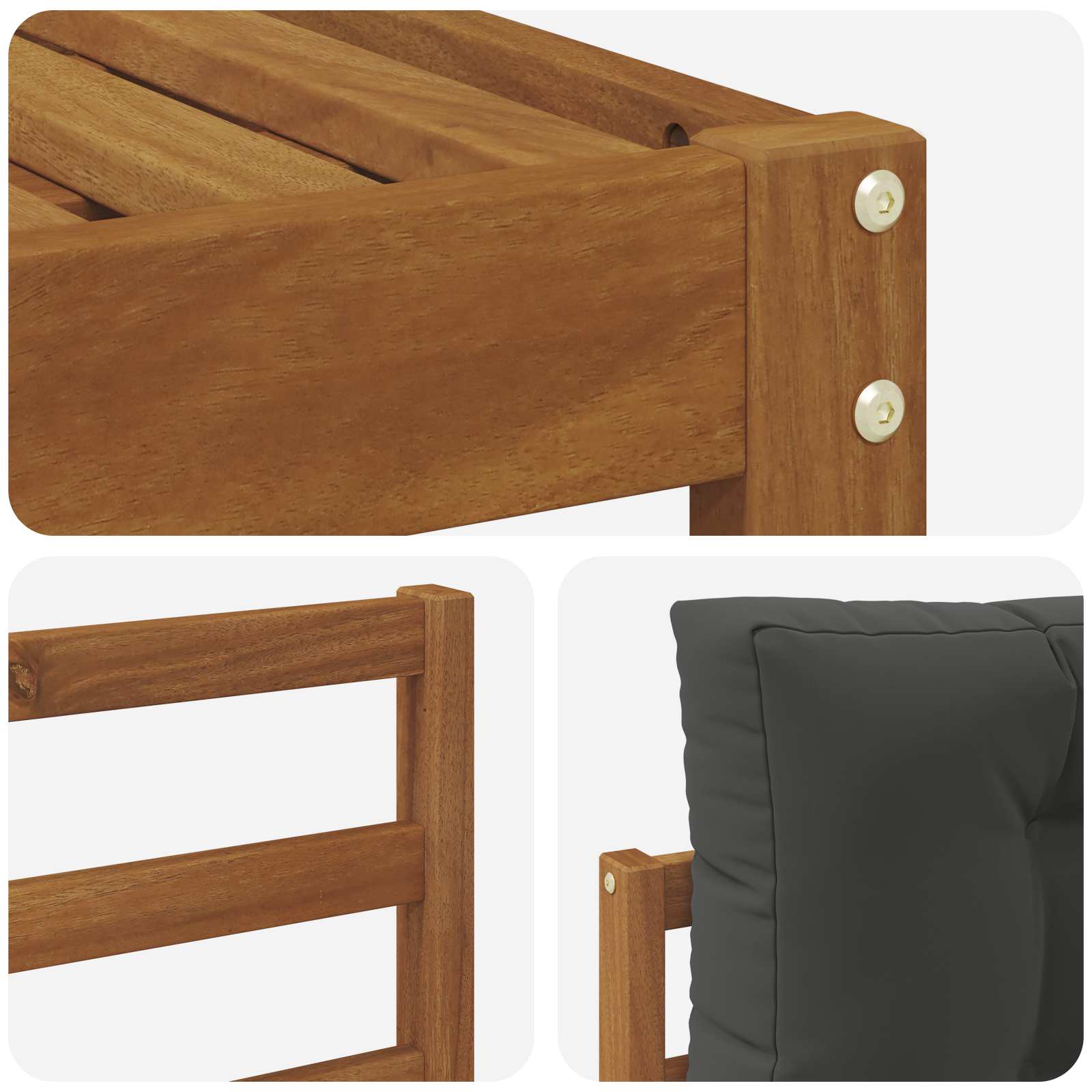 Buiten bankenset met kussen 10 pcs Natuurlijk en Antraciet is nu te koop bij PeponiXL, paradijselijk wonen!