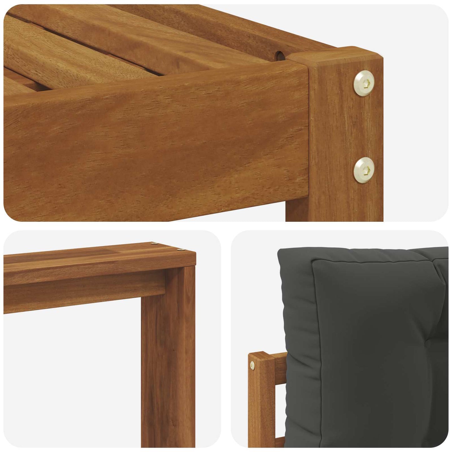 Buiten bankenset met kussen 10 pcs Natuurlijk en Antraciet is nu te koop bij PeponiXL, paradijselijk wonen!