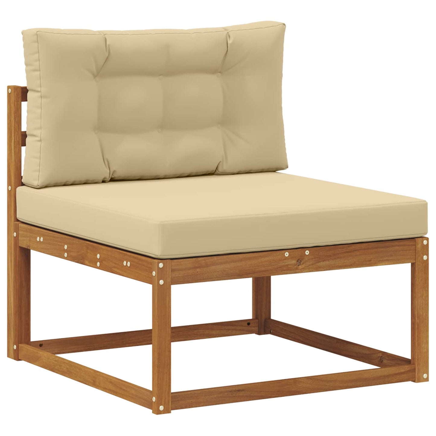 Buiten bankenset met kussen 10 pcs Natuurlijk en Beige is nu te koop bij PeponiXL, paradijselijk wonen!