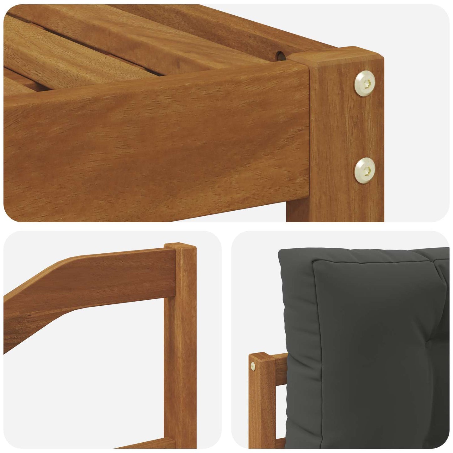Buiten bankenset met kussen 10 pcs Natuurlijk en Antraciet is nu te koop bij PeponiXL, paradijselijk wonen!