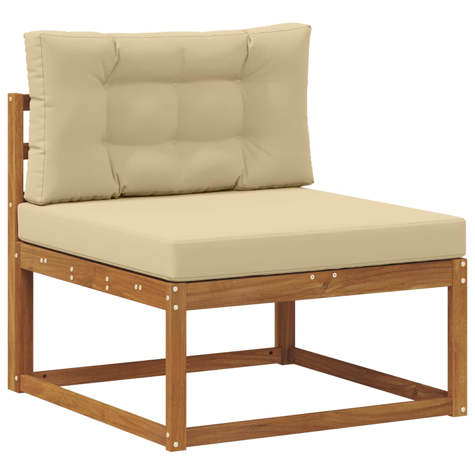 Buiten bankenset met kussen 11 pcs Natuurlijk en Beige is nu te koop bij PeponiXL, paradijselijk wonen!
