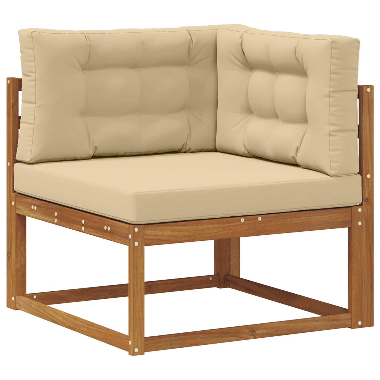 Buiten bankenset met kussen 11 pcs Natuurlijk en Beige is nu te koop bij PeponiXL, paradijselijk wonen!