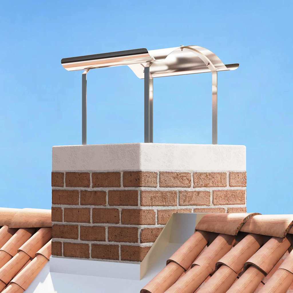 Schoorsteenkap Zilver 59.5 x 50 x 36.5 cm Roestvrij staal is nu te koop bij PeponiXL, paradijselijk wonen!