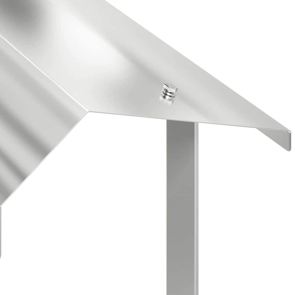 Rookkap Zilver 40 x 40 x 37,5 cm Roestvrij staal is nu te koop bij PeponiXL, paradijselijk wonen!